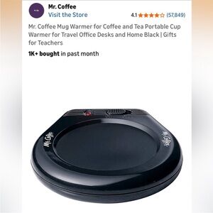 NIB Mr. Coffee Mug Warmer
